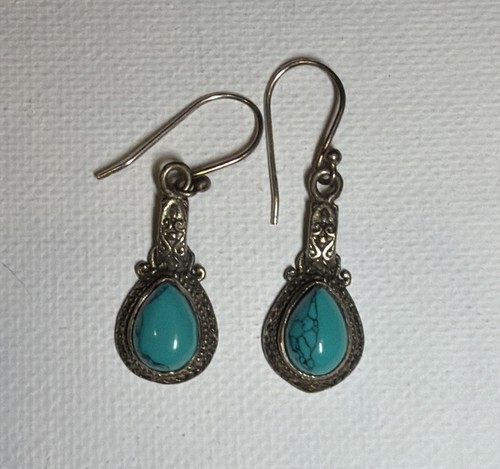 Orecchini dangling turchese - turchese, a