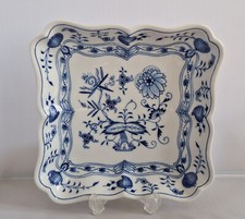 Porcellana Meissen Piatto centrotavola ciotola  porta caramelle Blue Onion vtg