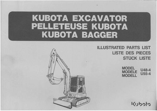 Kubota excavator u48 u55 - &, u55-4