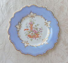 Piatto da dessert in porcellana J. Ridgway, marchio Royal Arms in viola, c1840