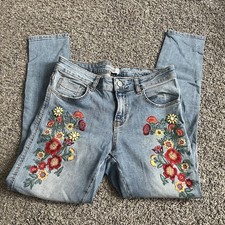 Jeans denim Zara ricamato