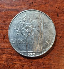 Italy 100 Lire Coin - 1975