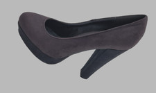 SCAROE DONNA DECOLLETE MARRONE NERO CAMOSCIO VERA PELLE TAG 37 BY CONBIPEL