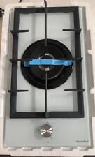 ** Piano Cottura a Gas PC301GW 1 fuoco 30cm Vetro Bianco 1 bruciatore griglie in