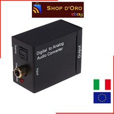 stereo Convertitore  ottico digitale coassiale Toslink ad analogico RCA con cavo