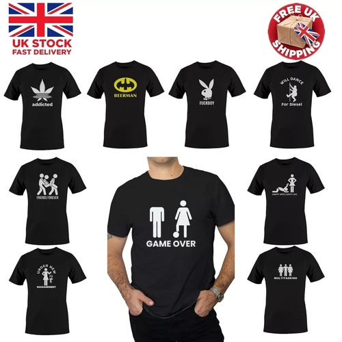 Shirt uomo nera divertente - t-shirt,