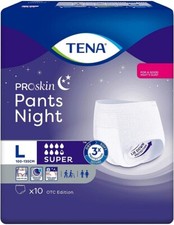 Tena Pants Night Super Proskin Mutandine Assorbenti Taglia L 10 Pezzi