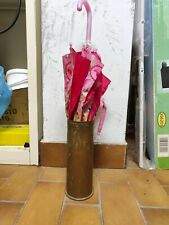 ww1 - Vaso portaombrelli tedesco in OTTONE con patina-77mm-1917