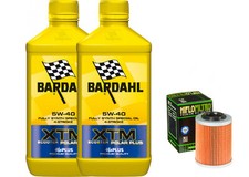 KIT TAGLIANDO APRILIA TUONO 125 2017 BARDAHL XTM 5W40 FILTRO OLIO ORIGINALE