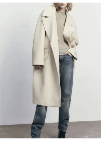 New zara oversized vanilla - new,
