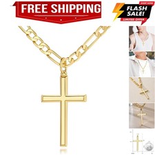 Collana con croce in oro 14 kt