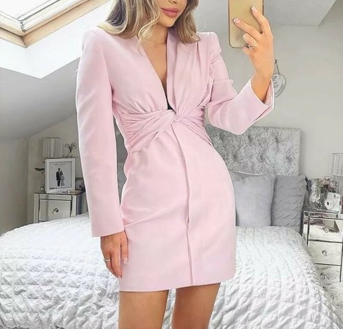 Zara abito blazer donna - blazer, rosa