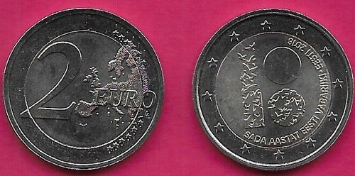 Estonia euro 2018 unc - euro, 1