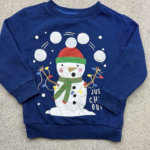 Maglione girocollo blu uomo
