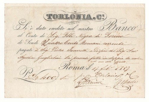 Torlonia 4000 scudi - ,