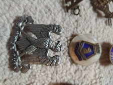 vintage military badges