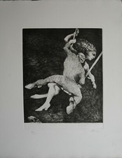 Ennio Calabria acquaforte 1976