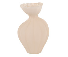VASO VETRO AVORIO D.200XH.305