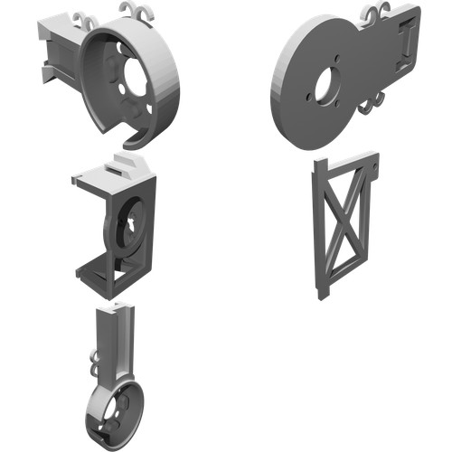 Custodia gimbal per gopro hero - custodia,