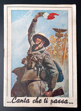 VOLUME ILLUSTRATO DA PISANI CANZONIERE FASCISTA MILITARE MVSN AFRICA ARDITI