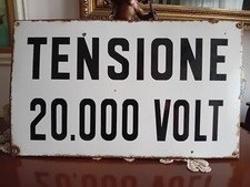 Rara targa smaltata originale