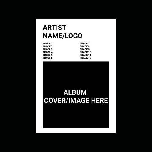 Create your own album poster - create,