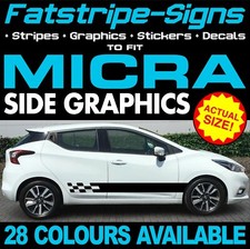 to fit NISSAN MICRA GRAPHICS STRIPES STICKERS DECALS NISMO ACENTA TEKNA 1.0