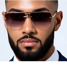 Sunglasses Men's Gold Frame