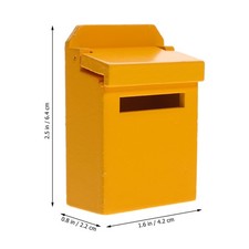  Decorazione per posta in miniatura in legno mini cassetta postale figurina mini