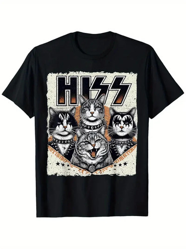 Shirt unisex cat hiss - cat,