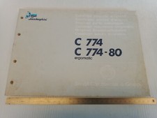 catalogo parti ricambio originale trattore Lamborghini 1989 C774 774-80 774 ergo