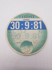 PRIVATE VOLVO Stamped NORFOLK 1981 Old Original Road Car Cars Tax Disc Rare