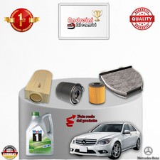 KIT TAGLIANDO 4 FILTRI E OLIO MERCEDES CLASSE C200 CDI W204 100KW 136CV 2010 ->