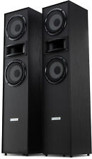 Coppia Altoparlanti 3 Vie HiFi Home Cinema Stand Bass Horn Tower Casse 320W Peak