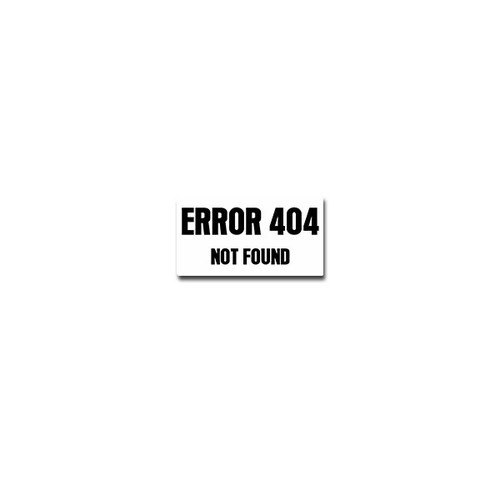 Adesivo error 404 not - adesivo,