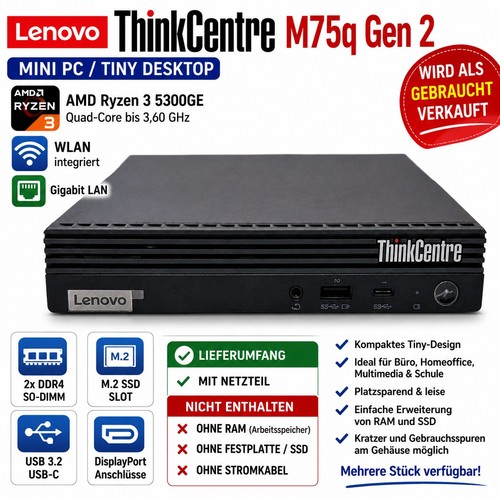 Lenovo thinkcentre m75q - m75q, gen