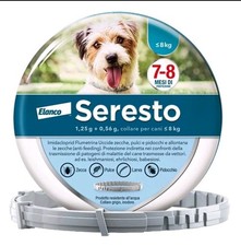 COLLARE ANTIPARASSITARIO SERESTO PER CANI FINO A 8 KG. ORIGINALE