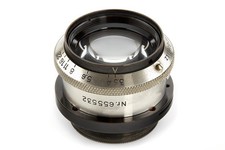 Meyer Görlitz 3,5/11,5 cm Primotar nero/nichel vetro molto pulito