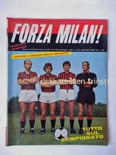 FORZA MILAN ! Rivista tifosi calcio football vintage 1973 ORIGINALE nr 8 9