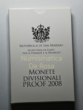 Serie Divisionale 2008 San Marino 8 Valori Fondo Specchio Proof Set