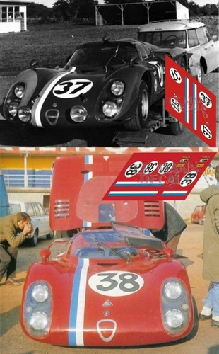 Decalcomanie alfa romeo t33 - alfa,