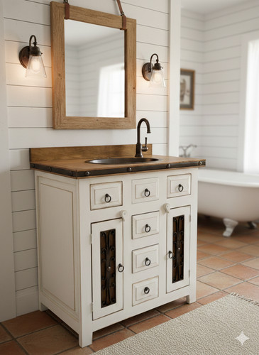 Mobile bagno rustico