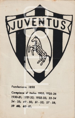 Juventus cartolina calcio - -,