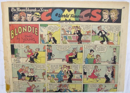 Sezione fumetti giornale