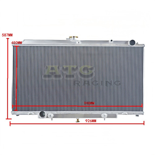 Row aluminum radiator - radiator, for