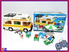CAMPER PLAYMOBIL 3258 VINTAGE 1977 CON BOX PRODOTTO USATO SICURO