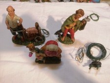 Statue Presepe Con Luce 13cm Vintage ??Italy 