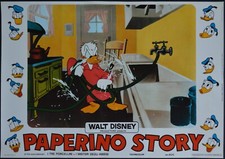 fotobusta PAPERINO STORY DONALD DUCK ANIMAZIONE CARTONE WALT DISNEY