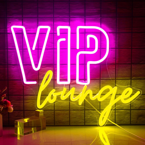 Vip lounge insegne neon per - vip,