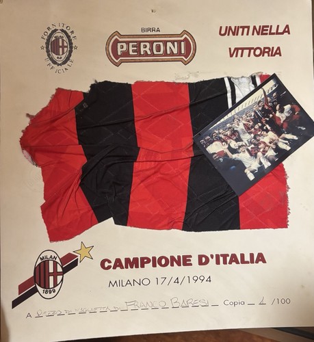 Pezzo maglia baresi - baresi, milan